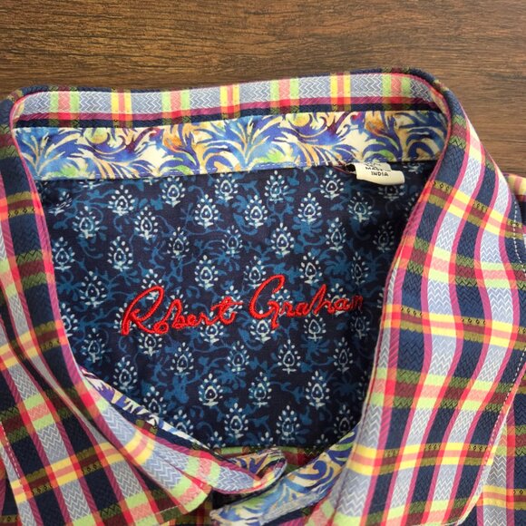 Robert Graham Plaid Short Sleeve Button Up - Picture 3 of 3